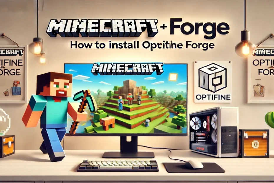 how to install optifine with forge