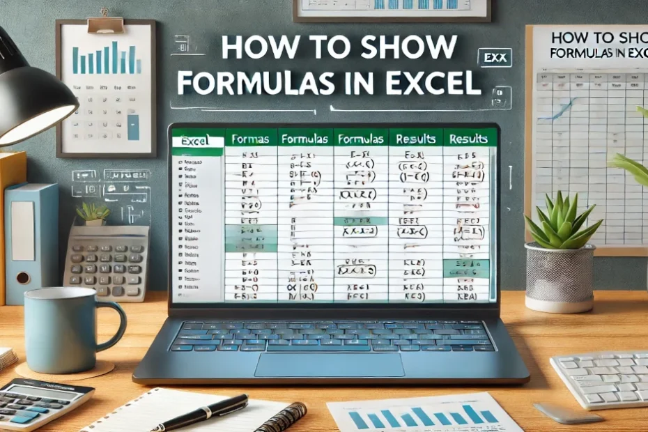 how to show formulas in excel