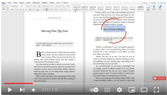 video thumbnail about how to create a table of contents in word